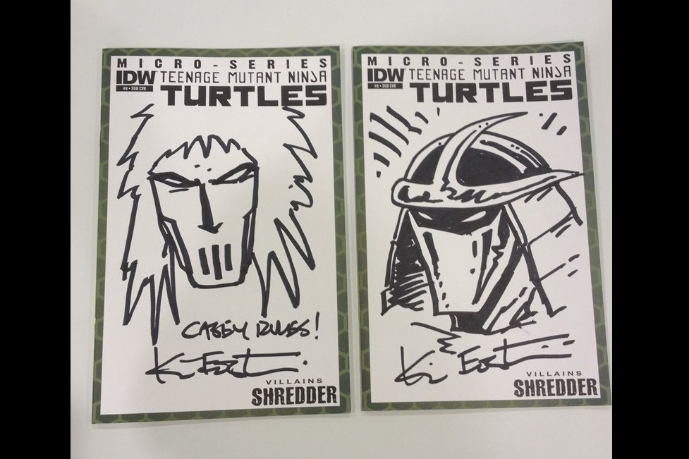 Kevin Eastman Signed Teenage Mutant Ninja Turtles - The Shredder -  Officially Licensed Cheese Grater with Hand-Drawn Shredder Sketch (PA COA)