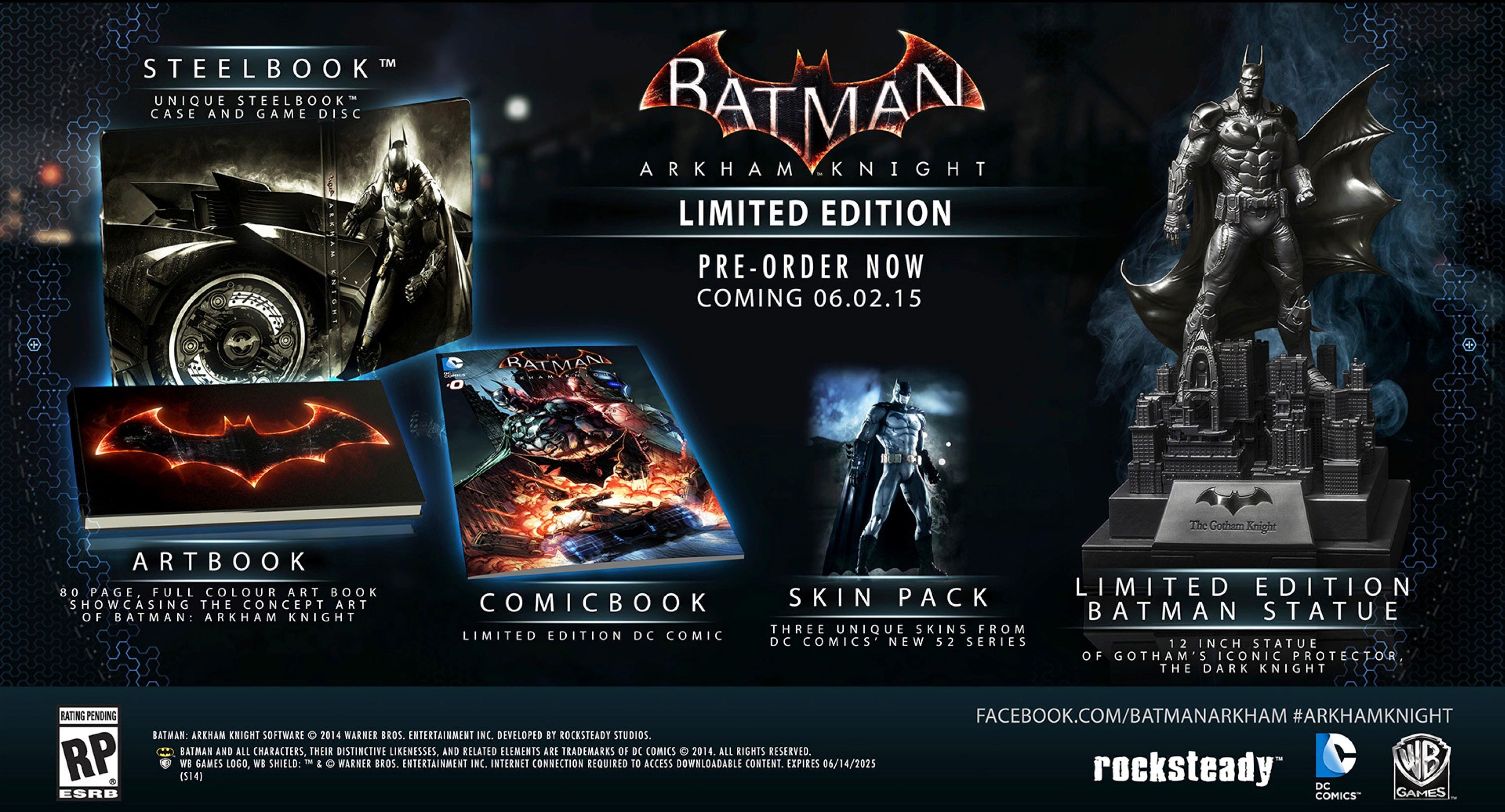 Limited Edition Batman: Arkham Knight available for pre-order (PS4 and XBOX  ONE) | Retro Chronicle- Gaming, Antique, Music, History Culture Blog