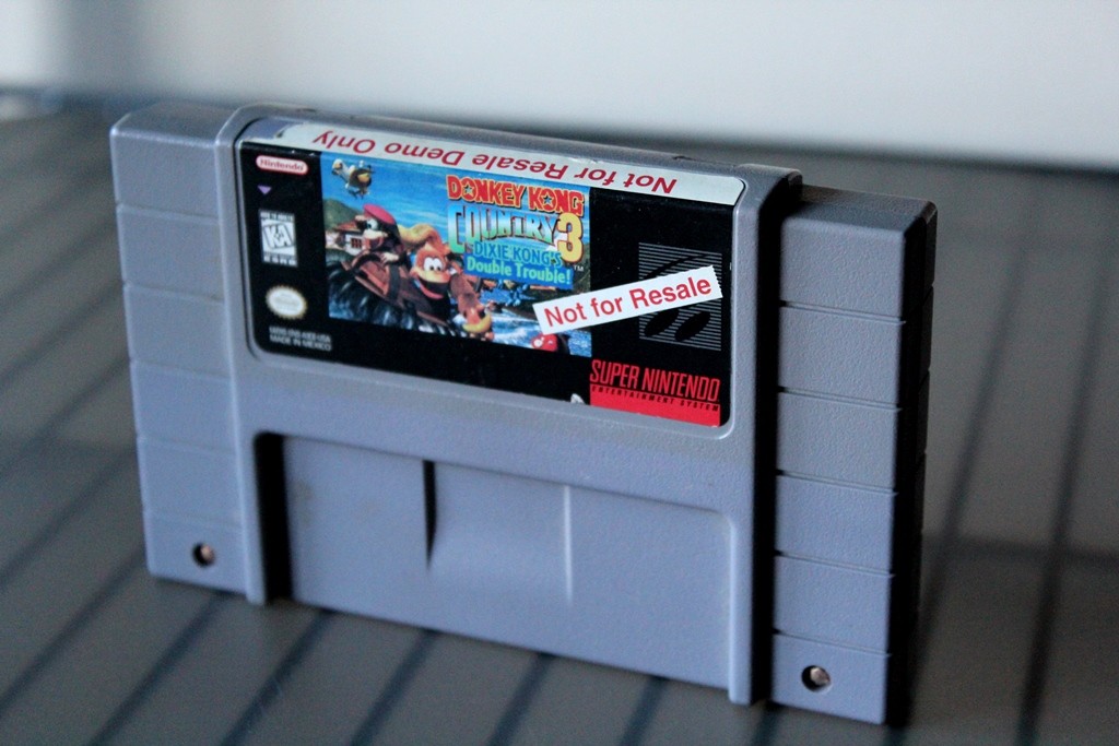 GAME ROOM: Not For Resale Donkey Kong Country 3 (SNES) Demo cartridge ...